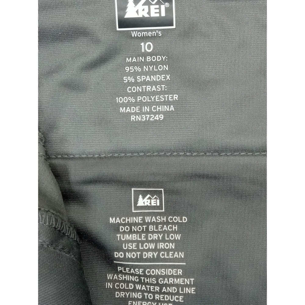 REI Sahara Convertible Hiking Pants Women's 10 Green Zip Off Outdoor Trail Gorp - Picture 3 of 11